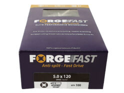 ForgeFast Pozi Compatible Elite Performance Wood Screw ZY 5.0 x 120mm Box 100