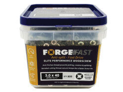 ForgeFast Pozi Compatible Elite Performance Wood Screw ZY 5.0 x 40mm Tub 800