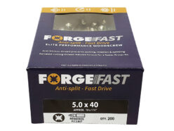 ForgeFast Pozi Compatible Elite Performance Wood Screw ZY 5.0 x 40mm Box 200