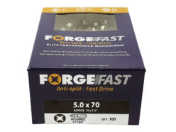 ForgeFast Pozi Compatible Elite Performance Wood Screw ZY 5.0 x 70mm Box 100