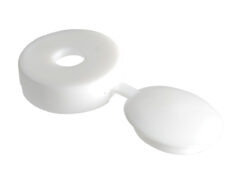 Hinged Cover Cap White No. 6-8 Bag 100