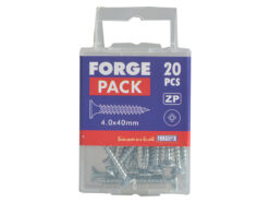 Multi-Purpose Pozi Compatible Screw CSK ST ZP 4.0 x 40mm Forge Pack 20