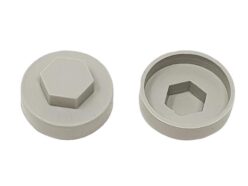 TechFast Cover Cap Goosewing Grey 19mm (Pack 100)