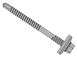 TechFast Composite Panels to Steel Hex Screw No.3 Tip 5.5 x 115mm Box 100