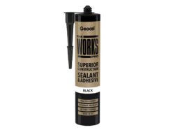 THE WORKS PRO Sealant & Adhesive Black 290ml