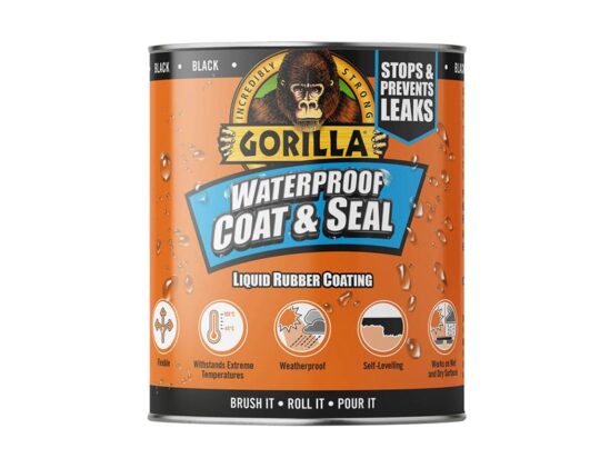 Waterproof Coat & Seal Liquid Rubber Coating Black 946ml