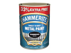 Direct to Rust Hammered Finish Metal Paint Black 750ml + 33%