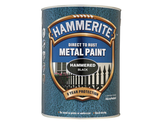 Direct to Rust Hammered Finish Metal Paint Black 2.5 Litre