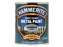 Direct to Rust Hammered Finish Metal Paint Silver 750ml