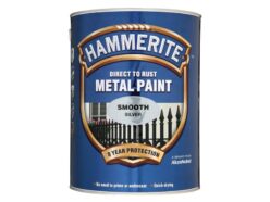 Direct to Rust Smooth Finish Metal Paint Silver 5 Litre