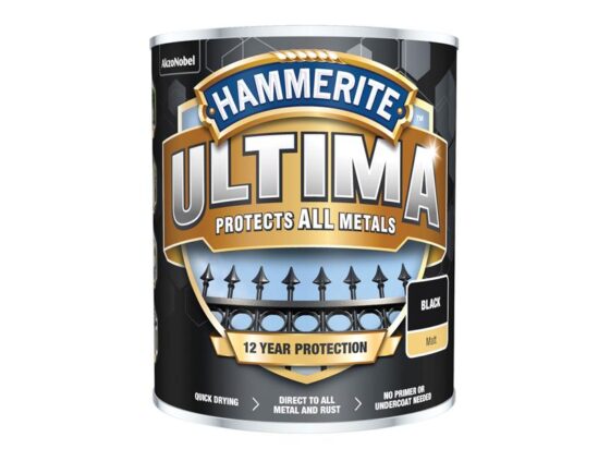 Ultima Metal Paint Matt Black 750ml