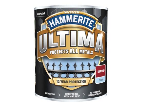 Ultima Metal Paint Smooth Ruby Red 750ml