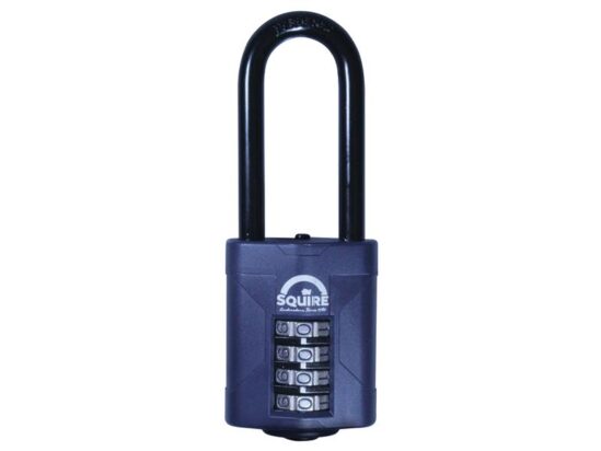 CP50/2.5 Combination Padlock 4-Wheel 50mm Extra Long Shackle 63.5mm Boxed