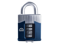 Warrior High-Security Open Shackle Combination Padlock 55mm Boxed