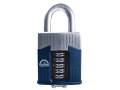 Warrior High-Security Open Shackle Combination Padlock 65mm