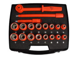 Insulated Socket Set of 19 1/2in Drive