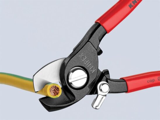 Cable Shears PVC Grip with Return Spring 165mm - Image 3