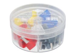 Insulated Twin Wire Ferrules Assortment Box, 45 Piece