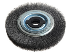 Wheel Brush D200mm x W35-40 x 80 Bore Steel Wire 0.30 + Adaptors Set 4 +1