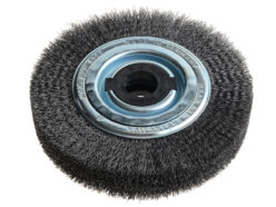 Wheel Brush D200mm x W40-45 x 80 Bore Steel Wire 0.30 + Adaptors Set 4 +1