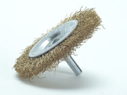 DIY Wheel Brush 75 x 10mm, 0.25 Brass Wire