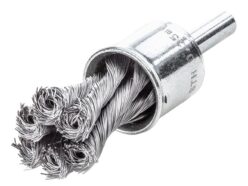 Knot End Brush with Shank 29mm, 0.35 Steel Wire