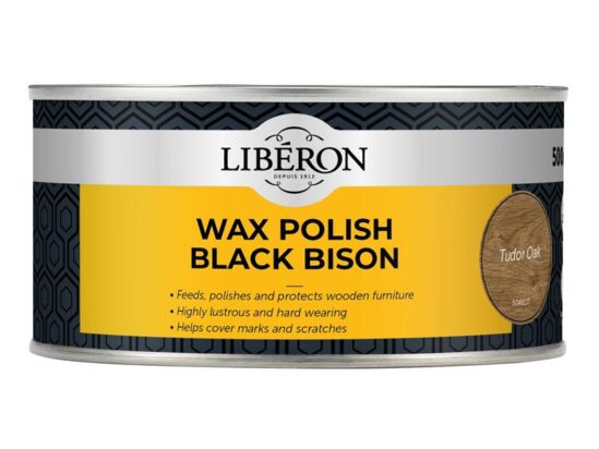 Black Bison Wax Paste Tudor Oak 500ml - Image 2