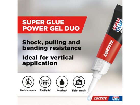 Super Glue Power Gel Tube 2 x 3g - Image 2