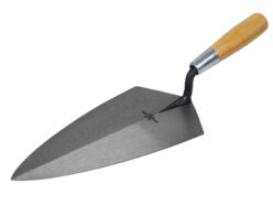 19 Philadelphia Pattern Brick Trowel Wooden Handle 11in