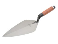 34L Wide London Pattern Brick Trowel Leather Handle 11in