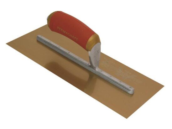 MPB1GSD Pre-Worn PermaShape® Finishing Gold S/S Trowel DuraSoft® 11 x 4.1/2in