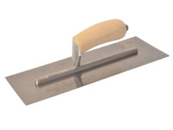 MXS13SS Plasterer’s Finishing Trowel Stainless Steel Wooden Handle 13 x 5in