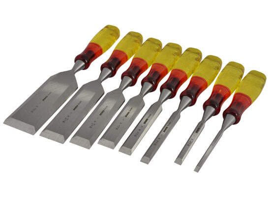 M373 Bevel Edge Chisel Splitproof Handle Set, 8 Piece