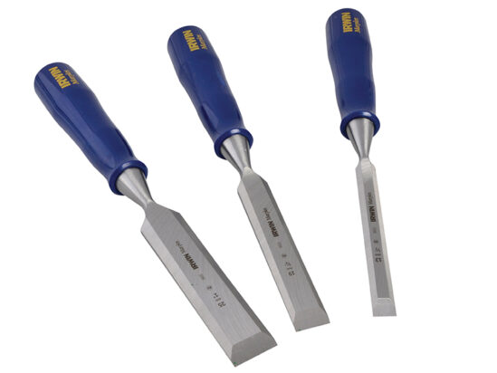 M444 Bevel Edge Chisel Blue Chip Handle Set, 3 Piece