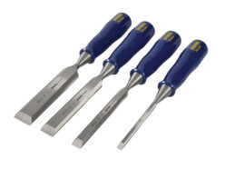 M444 Bevel Edge Chisel Blue Chip Handle Set, 4 Piece