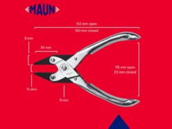 Flat Nose Pliers, Serrated Jaws 160mm