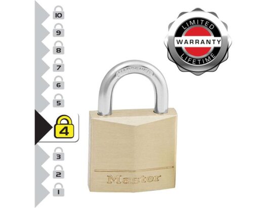 Solid Brass 30mm Padlock 4-Pin