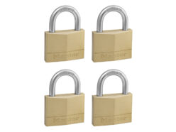 Solid Brass 50mm Padlock 5-Pin – Keyed Alike x 4