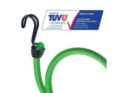 Twin Wire Bungee Cord 80cm Green 2 Piece