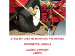 Ratchet Tie-Down J-Hooks 8.25m