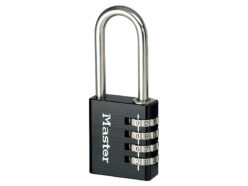 Black Finish 40mm 4-Digit Combination Padlock – 51mm Shackle