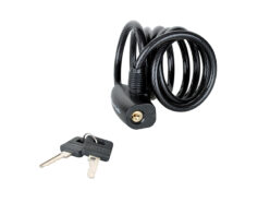 Black Self Coiling Keyed Cable 1.8m x 8mm