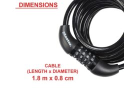 Self Coiling Combination Cable 1.8m x 8mm