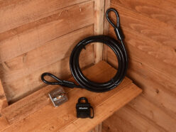 Garden Security Kit with Lock Anchor & Cable 4.5m