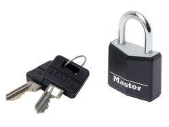 Aluminium Black Vinyl Cover 30mm Padlock 4-Pin