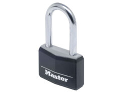 Aluminium Black Vinyl Cover 40mm Padlock 4-Pin – 38mm Shackle