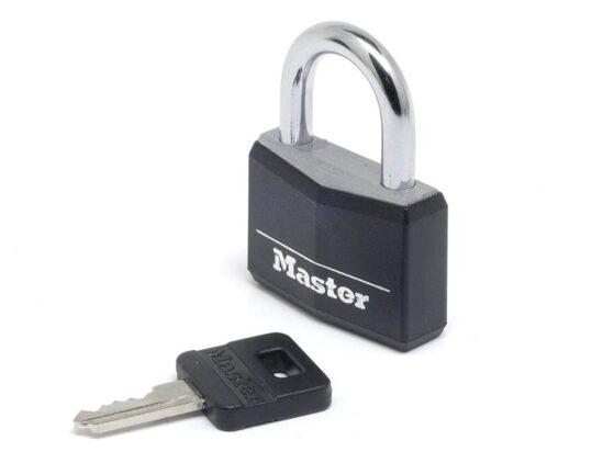 Aluminium Black Vinyl Cover 40mm Padlock 4-Pin - Image 4