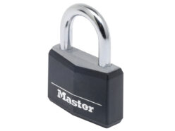 Aluminium Black Vinyl Cover 50mm Padlock 4-Pin