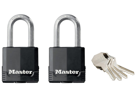 Excell™ Weather Tough 45mm Padlock 4-Pin - Keyed Alike x 2