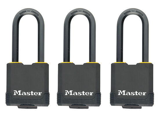 Excell™ Weather Tough 45mm Padlock 4-Pin- Keyed Alike x 3